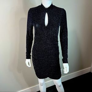 Forever 21 Size L Black Glitter Dress